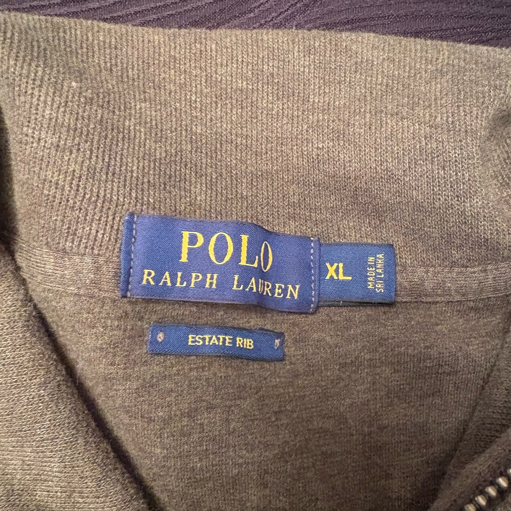 Polo by Ralph Lauren Brown Zip Up Sweater